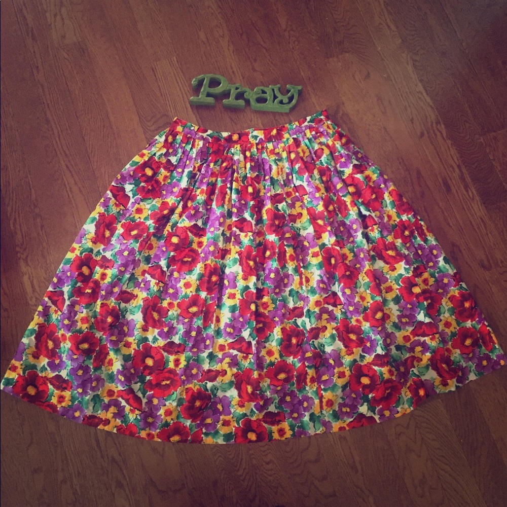 WOMENS Floral Multicolored skirt
